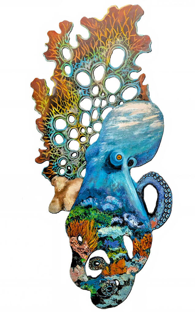 octopus and the reef