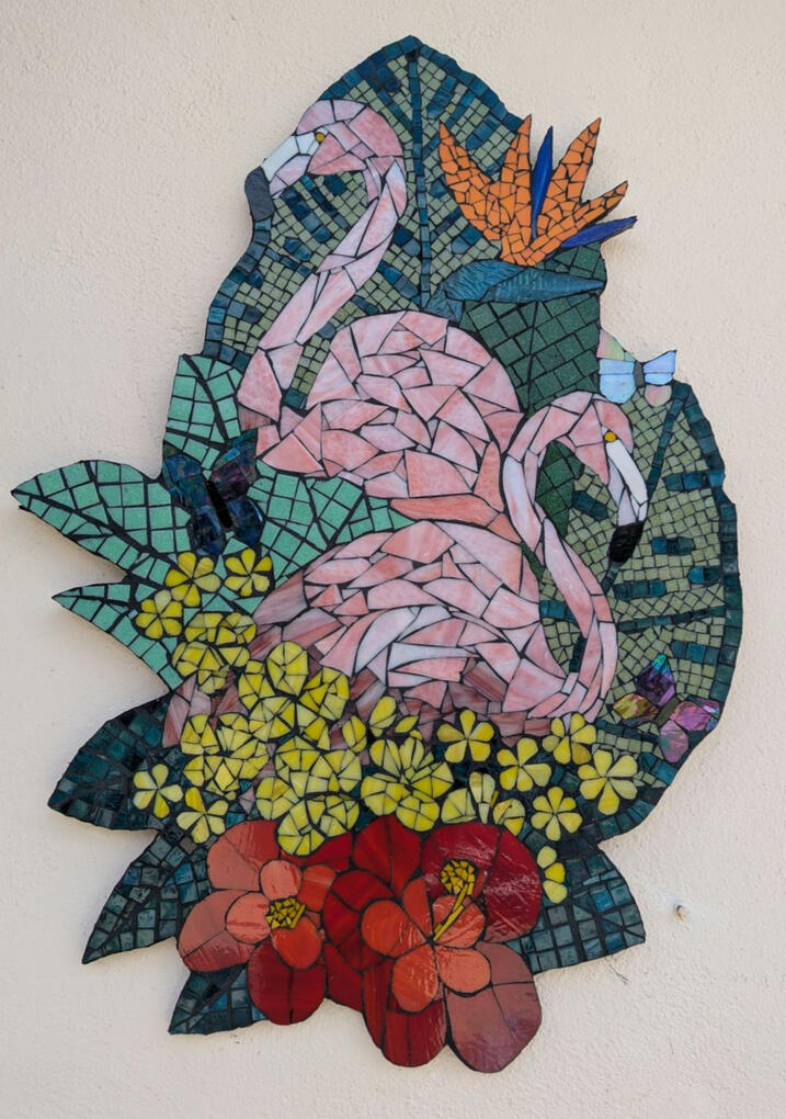 Flamingo mosaic